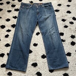 AG Adriano Goldschmeid Size 38x34 straight fit Men's Blue Jeans